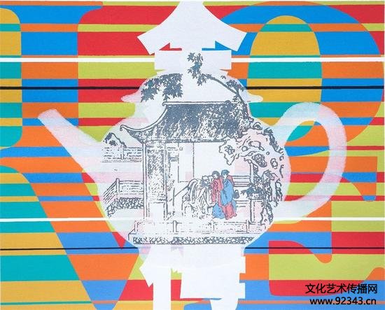 魏光庆 《金瓶梅No.42》  丝网版画    100cmX120cm  2010